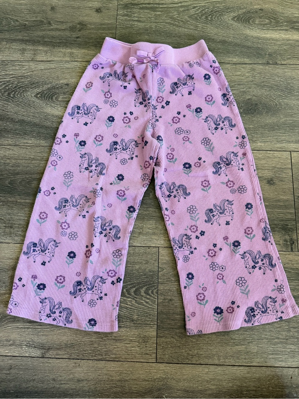 Sz 5t Pink Unicorn & Floral Pajama Pants